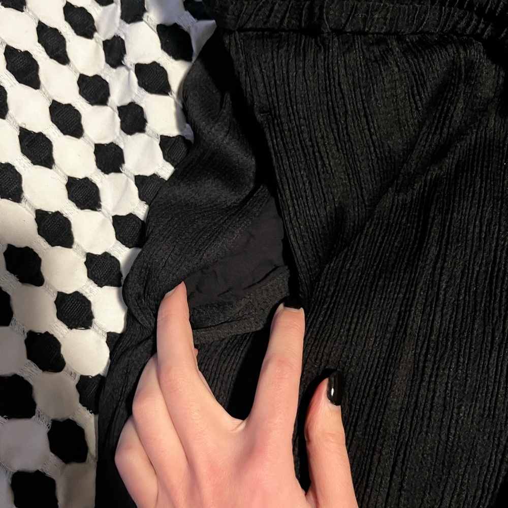 COS Textured Black Drawstring Pants - Picture 3 of 3